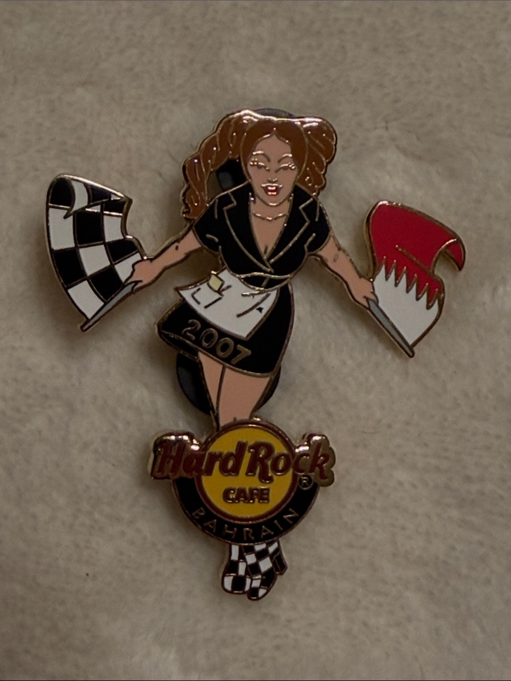 Hard Rock Cafe 2007 Bahrain Race Girl Limited Edition Pin